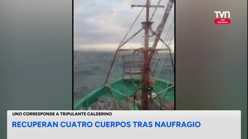 Recuperan cuerpo de tripulante calderino