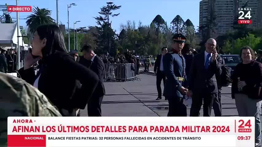 Ingresa la banda instrumental de Carabineros a la elipse del Parque O´Higgins