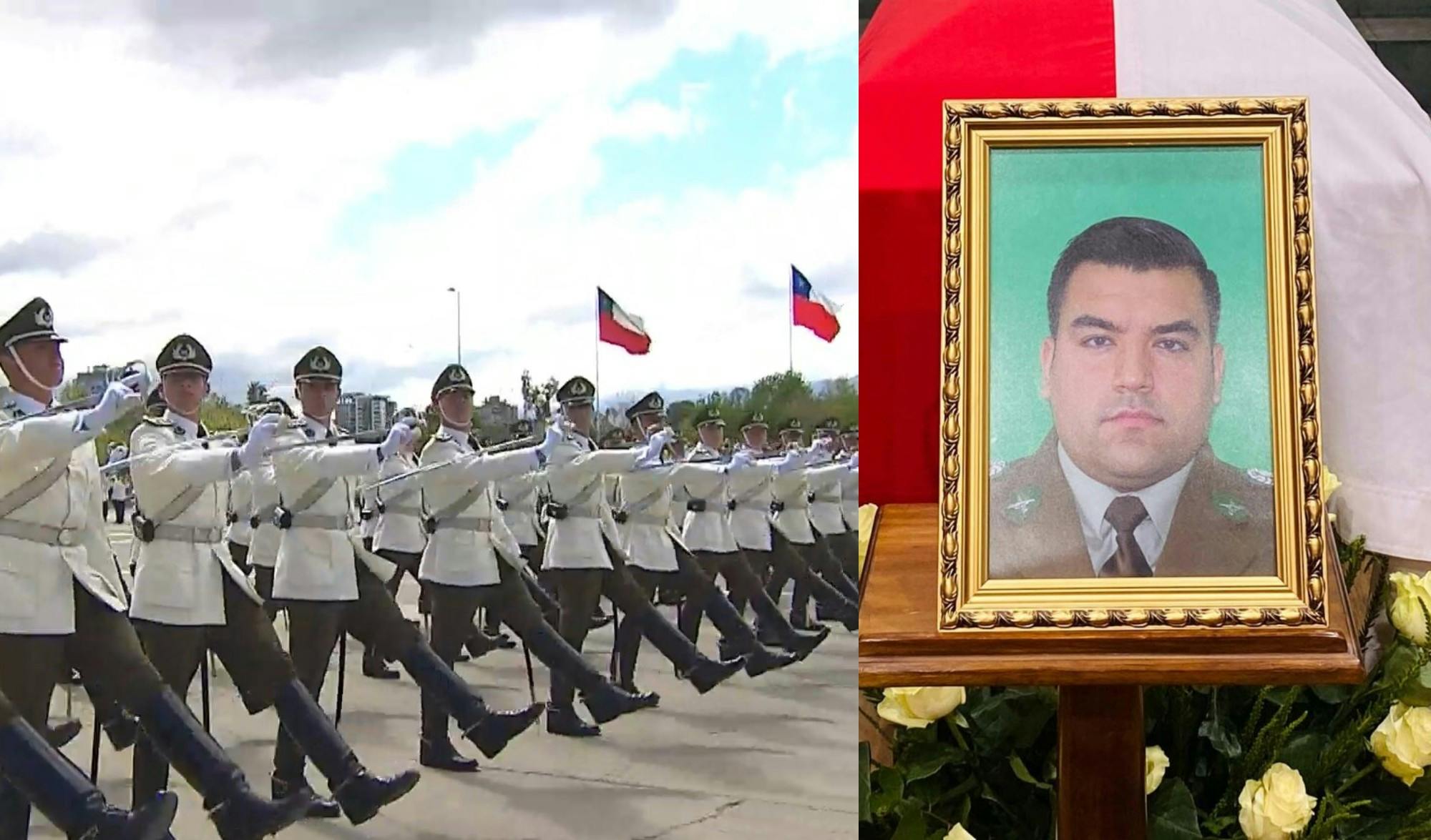 Carabineros rinde homenaje a su mártir, el mayor Emanuel Sánchez durante la Parada Militar 2024 