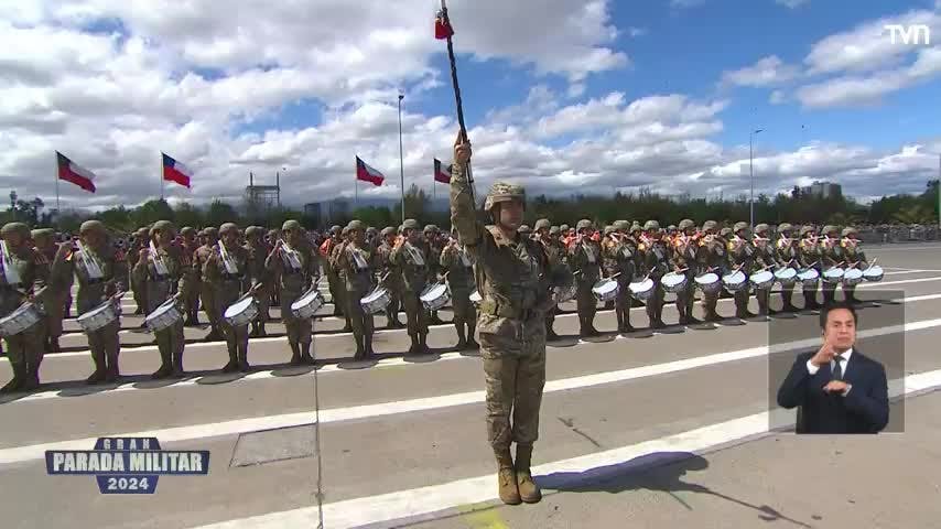 Desfile del escalón Ejército de Chile en la Gran Parada Militar 2024
