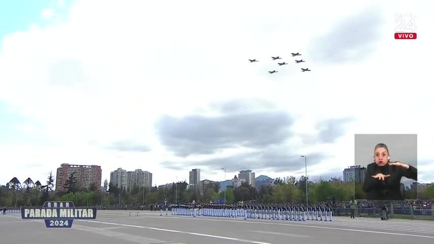 Aviones de instrucción de la Escuela de Aviación fueron parte de la Parada Militar 2024