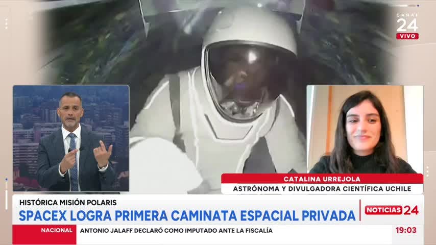 SpaceX logra primera caminata espacial privada