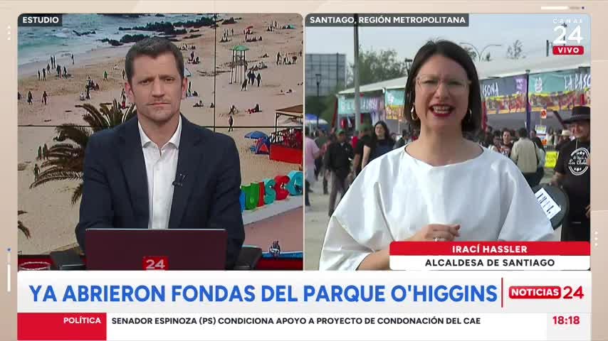 Alcaldesa Hassler por precio de entradas a fondas Parque O'Higgins: "Es parte del cobro para entregar las mejores condiciones"