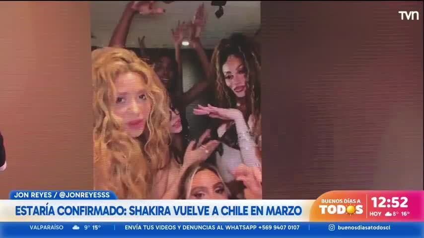 Shakira volvería a Chile en marzo