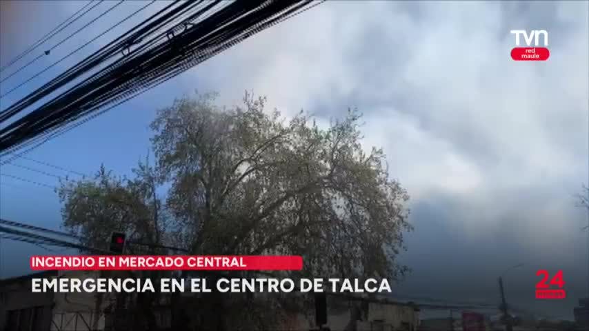 Emergencia se produce en el centro de Talca