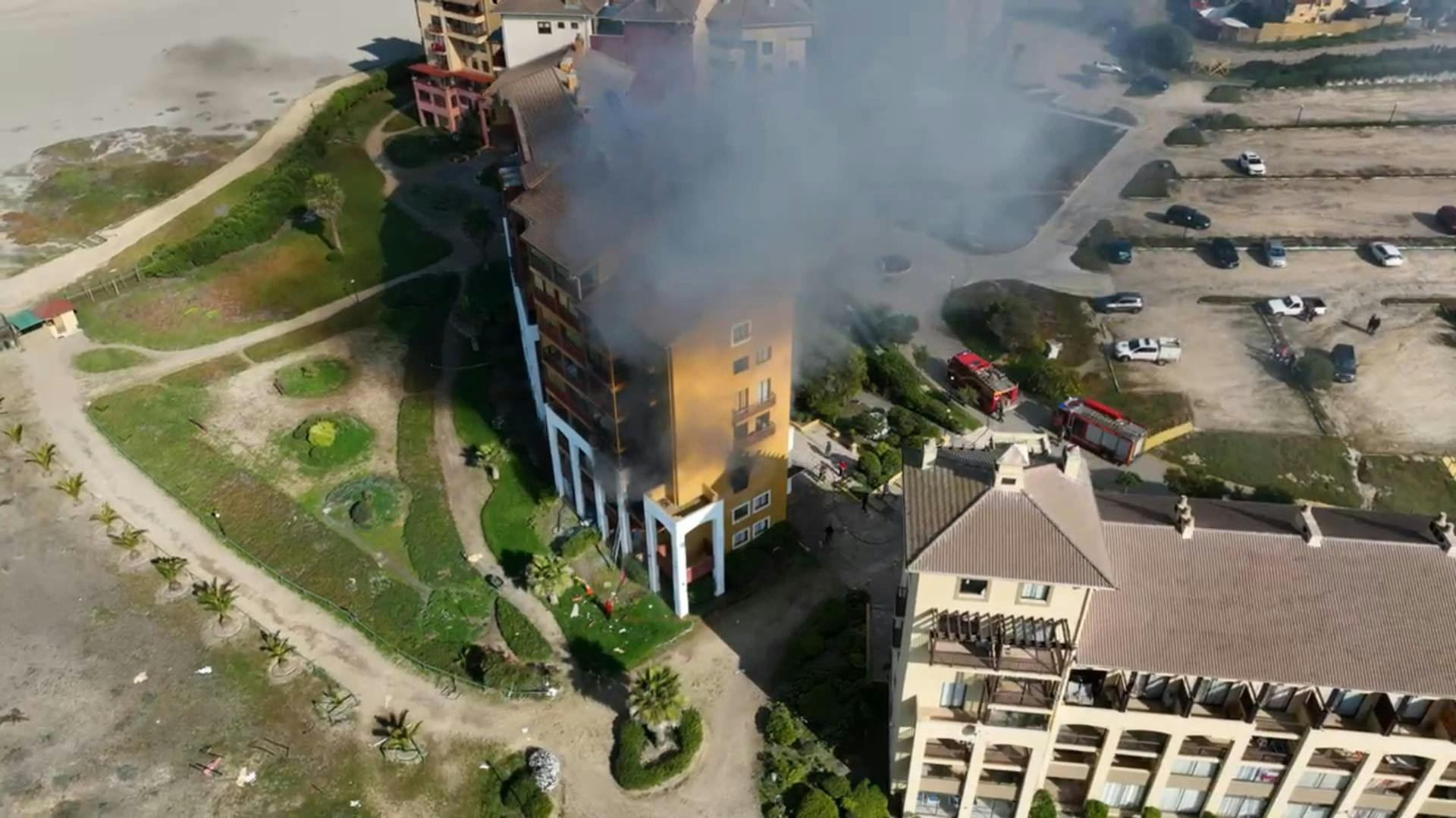 Un lesionado dejó explosión y posterior incendio en sector de Las Cruces  