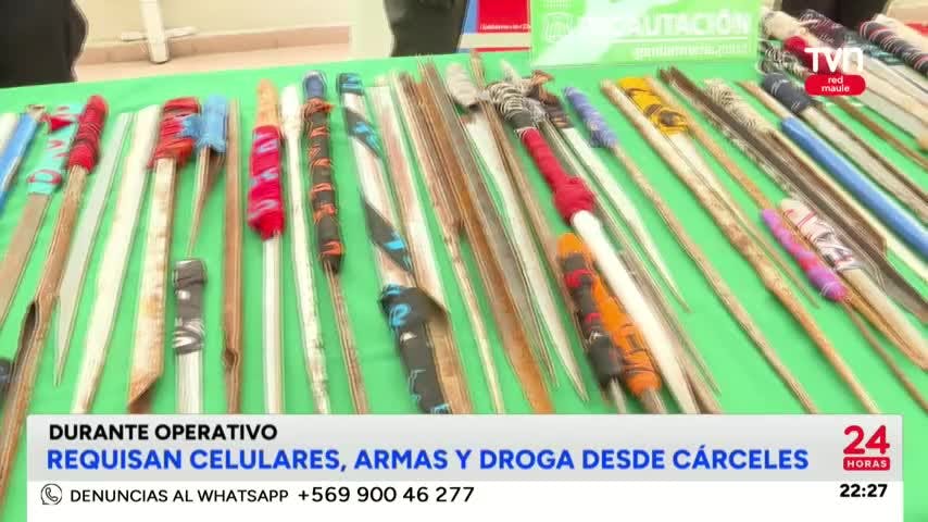 Más de 260 armas fueron requisadas desde cárceles