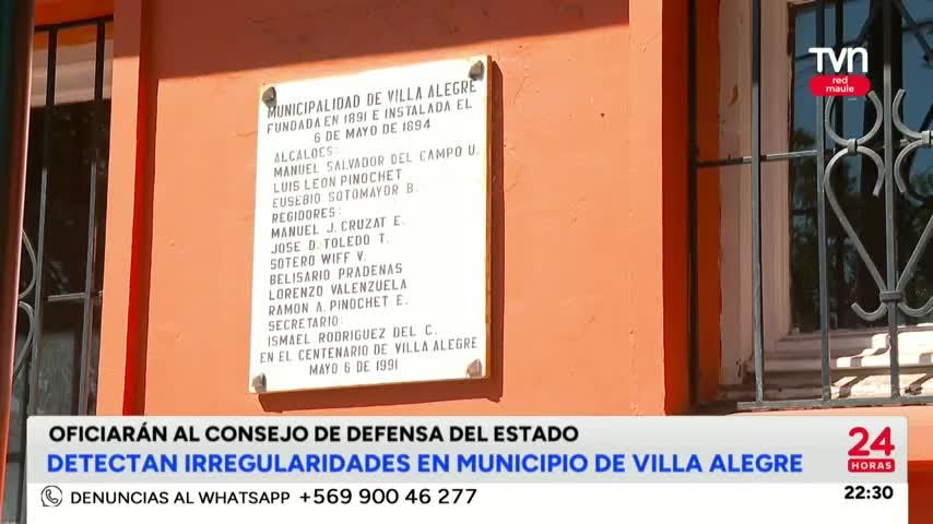 Confirman irregularidades en Municipalidad de Villa Alegre