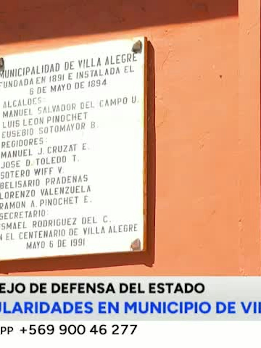 Confirman irregularidades en Municipalidad de Villa Alegre
