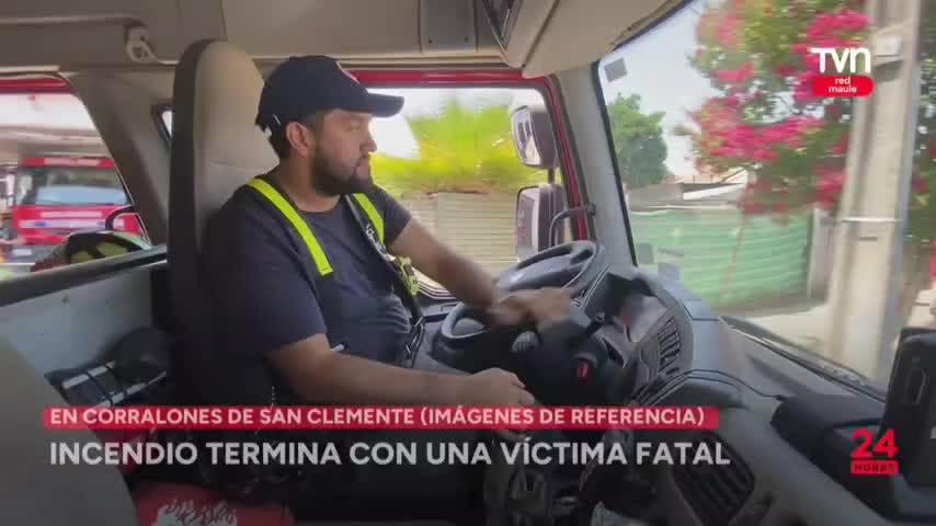 Incendio en San Clemente termina con una víctima fatal