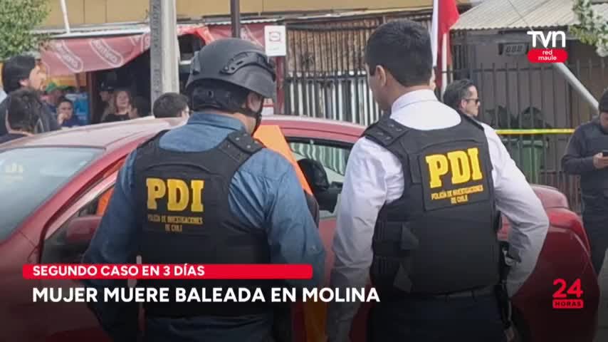 Mujer muere baleada en Molina