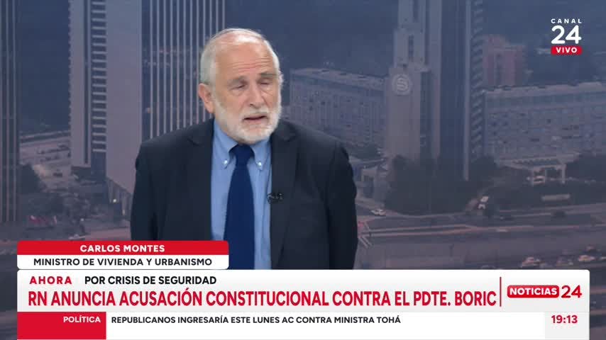 Ministro Montes y acusación constitucional de RN contra Presidente Boric: "No lo esperaba pero está dentro de las facultades parlamentarias”