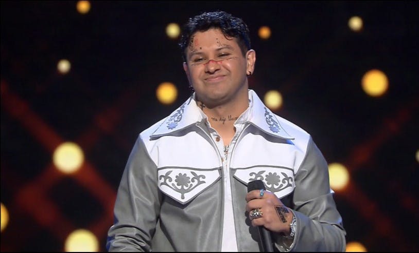 Miguel impresionó como doble de Christian Nodal