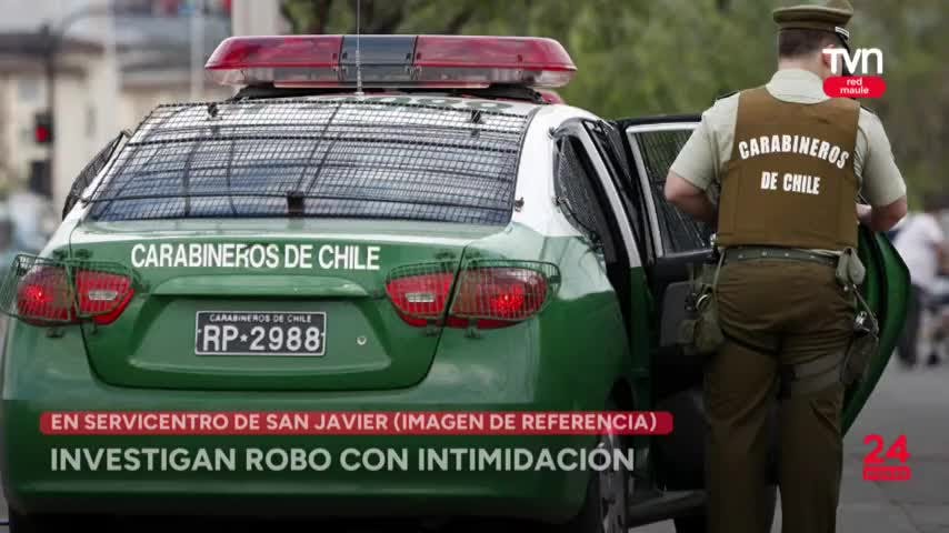 Investigan robo con intimidación en San Javier