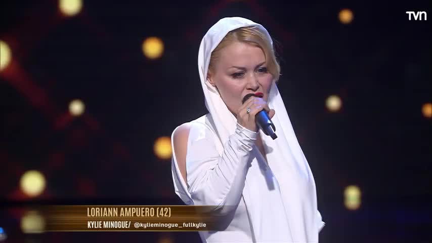 Loriann se presenta como tributo de Kylie Minogue al ritmo de "Can´t Get You out of My Head"