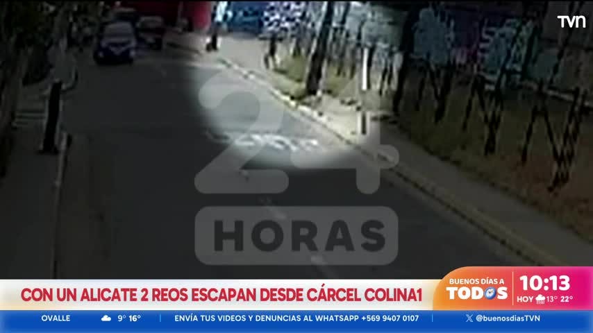 Video: Así se fugaron reos desde Colina 1