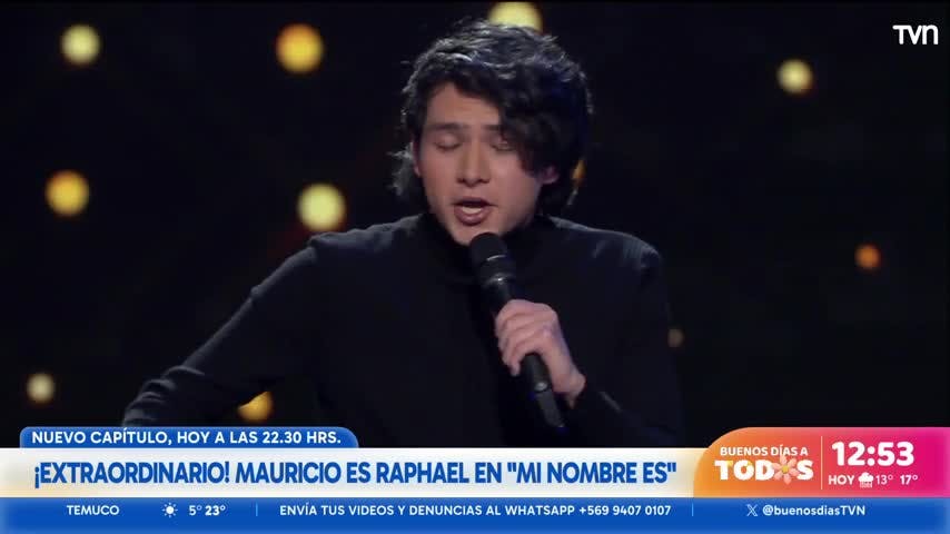 El joven Raphael que deslumbró en "Mi nombre es"