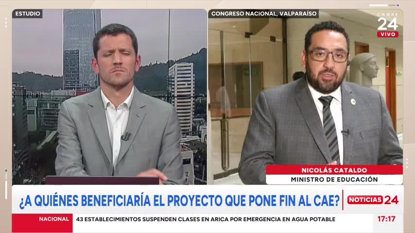 Ministro Cataldo y proyecto de fin al CAE: “Va a permitir rebajar la deuda de todos los deudores”