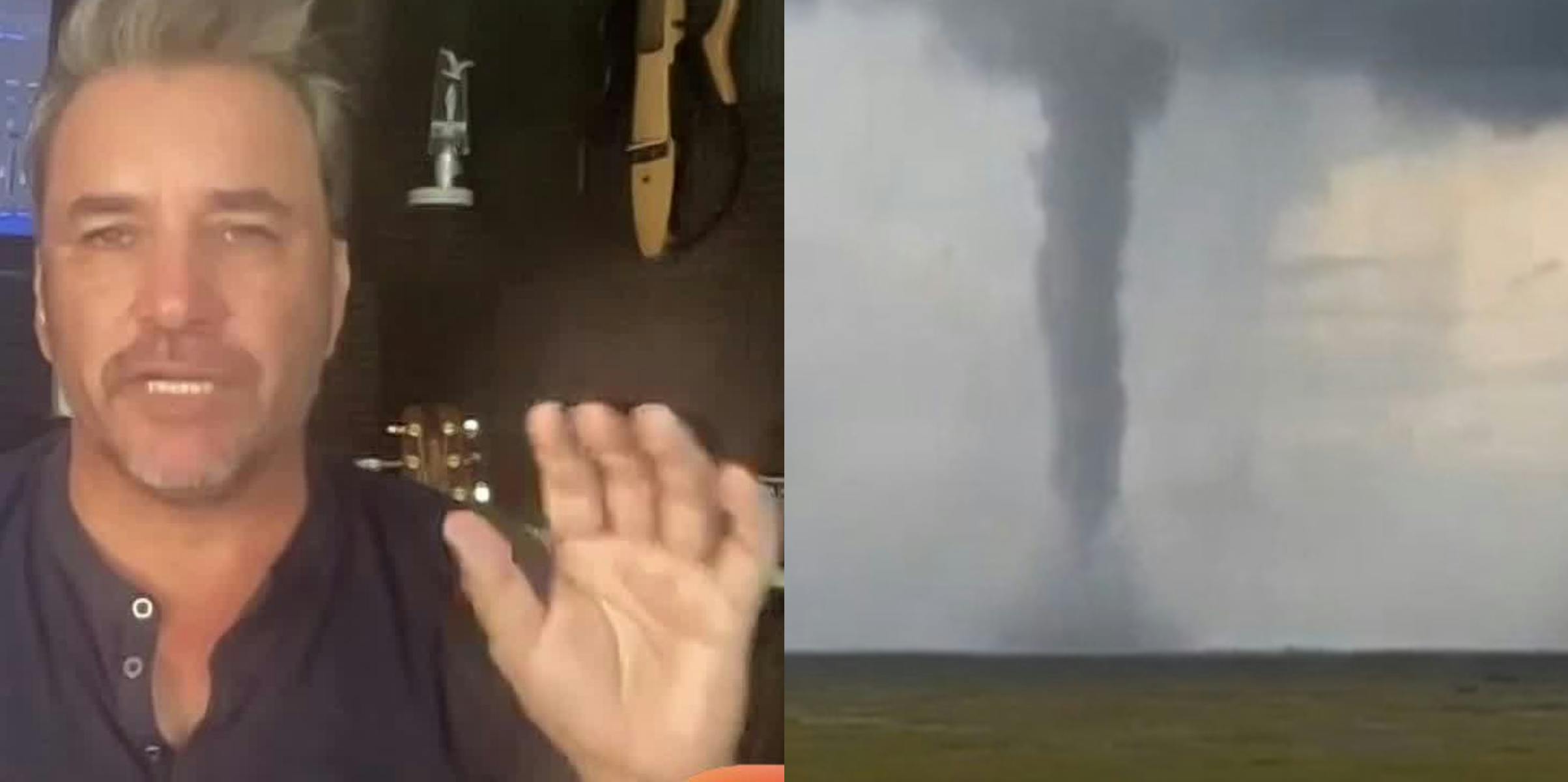 Douglas: El tornado se está formando muy cerca de mi casa