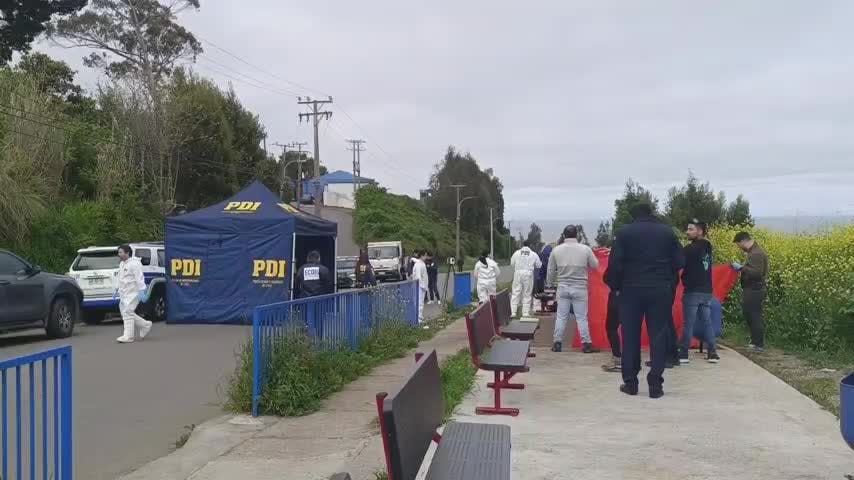Un presunto accidente de tránsito en Lota terminó siendo una ejecución: Un muerto y un herido
