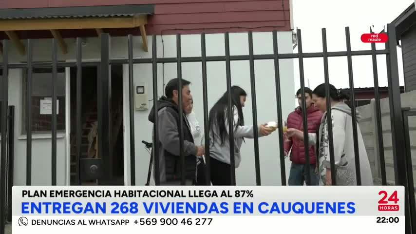 Entregaron conjunto habitacional en Cauquenes 