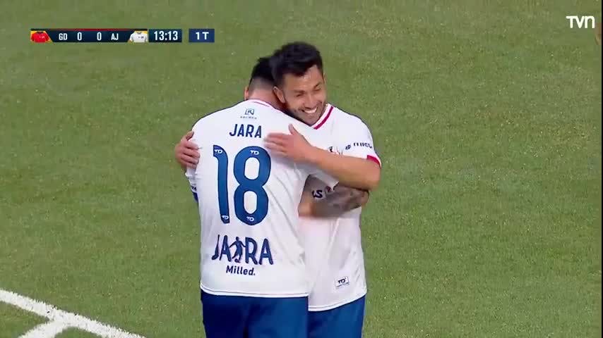 Así abrió la cuenta Luis Jiménez en la despedida de Gonzalo Jara