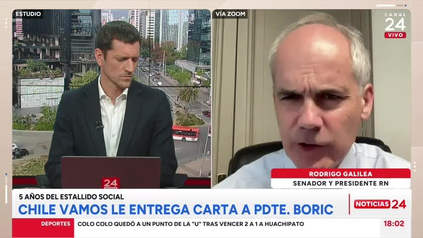 Senador Galilea a 5 años del estallido: “El propio Presidente y los partidos que lo apoyan tuvieron tolerancia y justificación hacia hechos de violencia”
