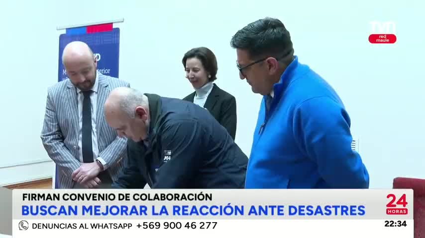 SENAPRED firmó convenio con U. Talca