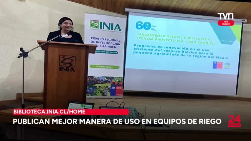Publican mejor maner de uso en equipos de riego