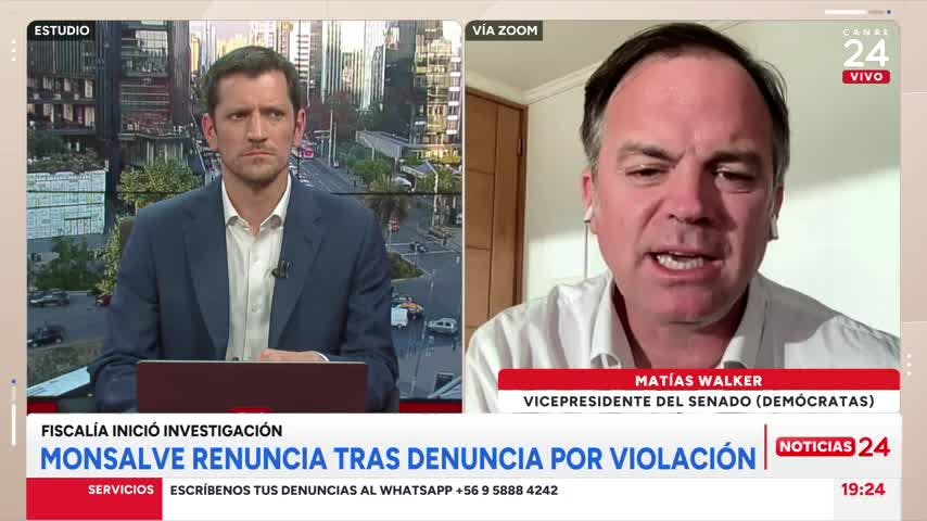 Senador Walker tras destitución de Sergio Muñoz: “El Presidente Boric debe respetar la autonomía de los poderes del Estado”