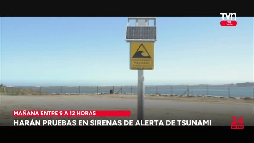 Harán pruebas en sirenas de alerta de tsunami