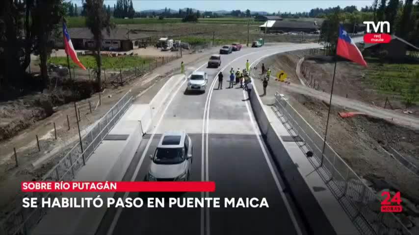 Se habilitó paso en puente Maica