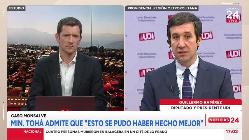 Presidente de la UDI y caso Monsalve: “Es relevante que el Presidente Boric le comunique a Fiscalía lo que sabe”