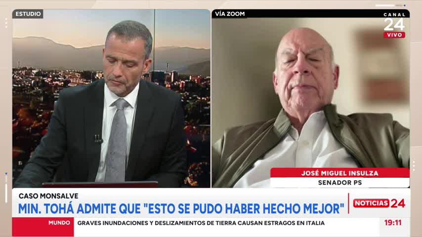Senador Insulza por caso Monsalve: “Se ha sobredimensionado absolutamente esto”