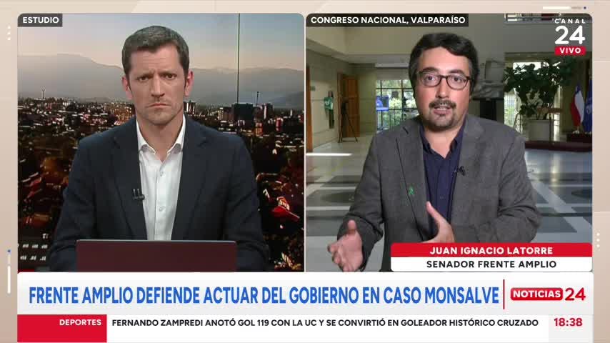 Senador Latorre y caso Monsalve: “Acá no hay nada que esconder, que se investigue todo”