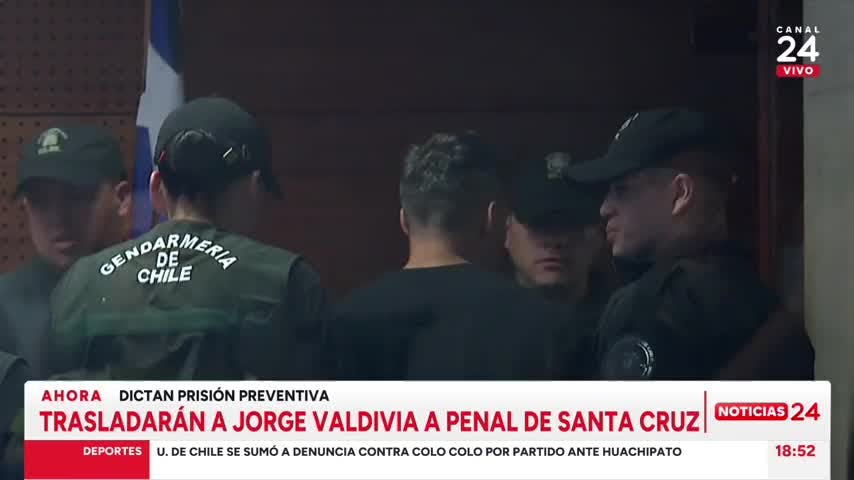 Jorge Valdivia será trasladado hasta un penal de Rancagua