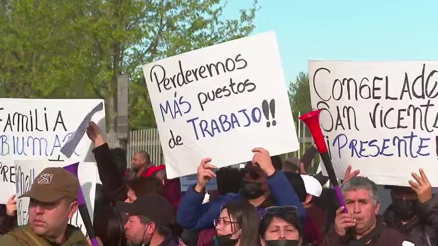 Protesta por ley de fraccionamiento del recurso pesquero