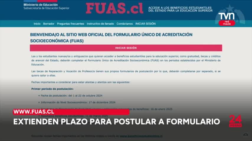 Extienden plazo para postular a formulario