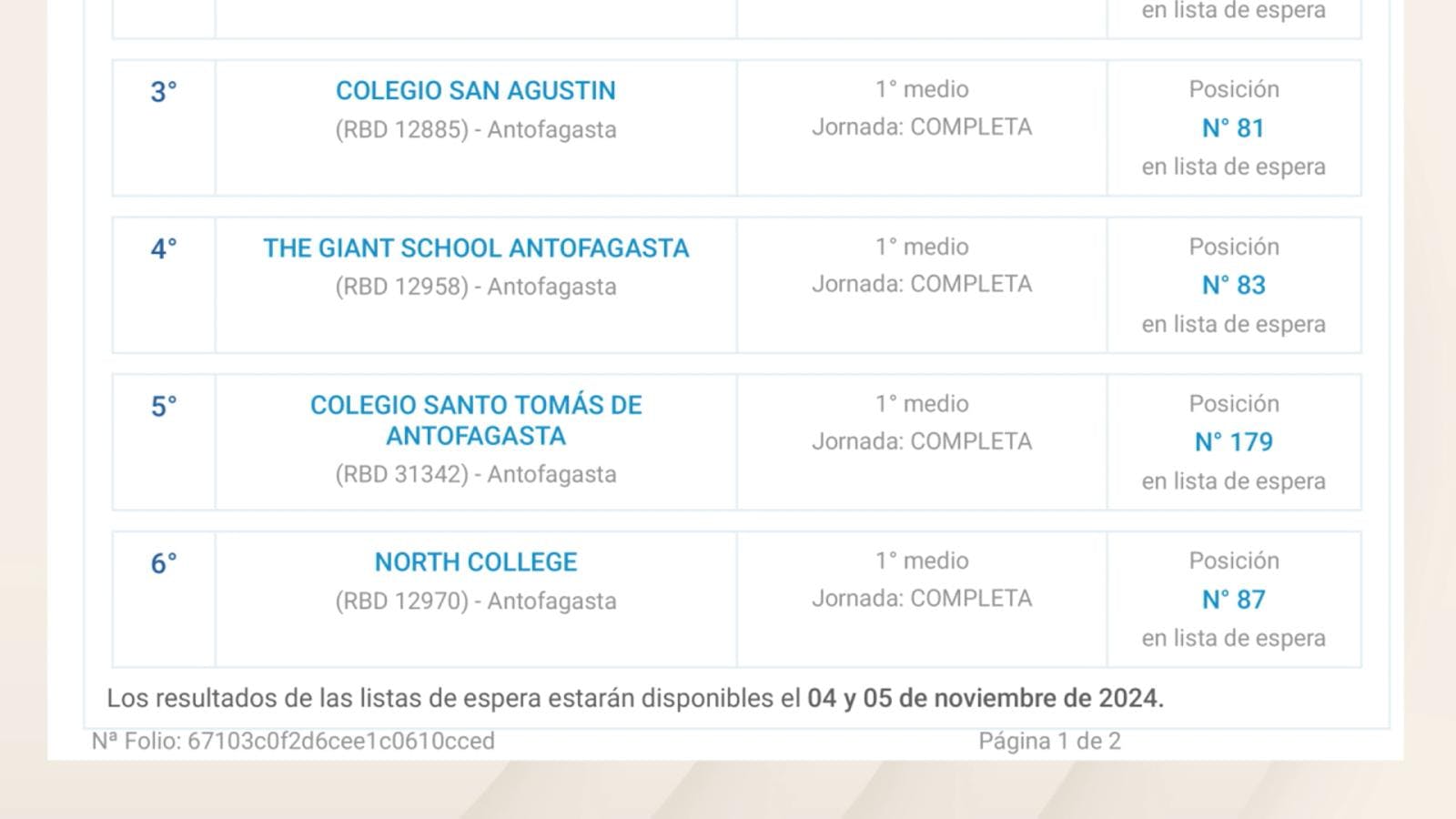 Más de 22 mil alumnos postularon en el SAE