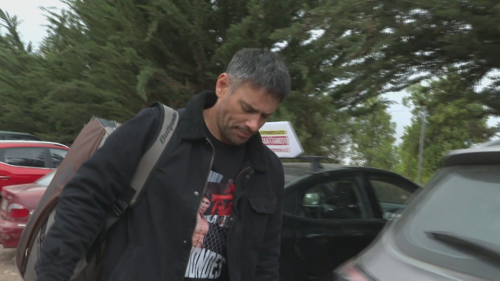 La llegada de Claudio Valdivia a la cárcel de Rancagua para visitar a su hermano
