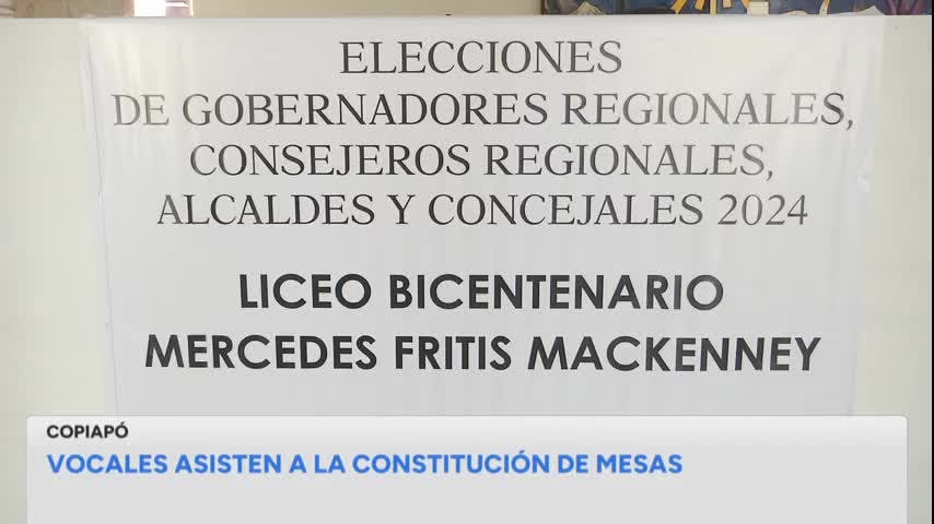 Constitución de mesas previo a elecciones