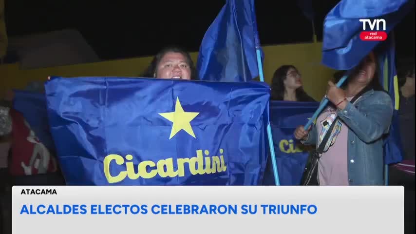 Alcaldes celebraron su triunfo