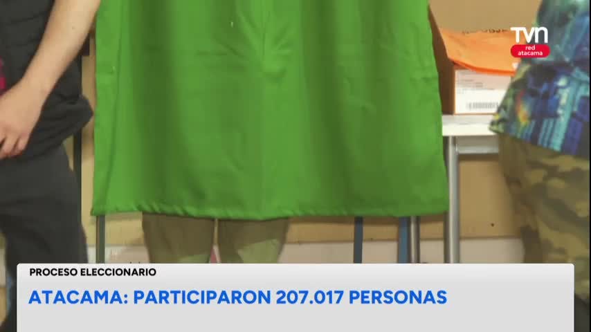 Atacama registró un  89,92% de participación en elecciones