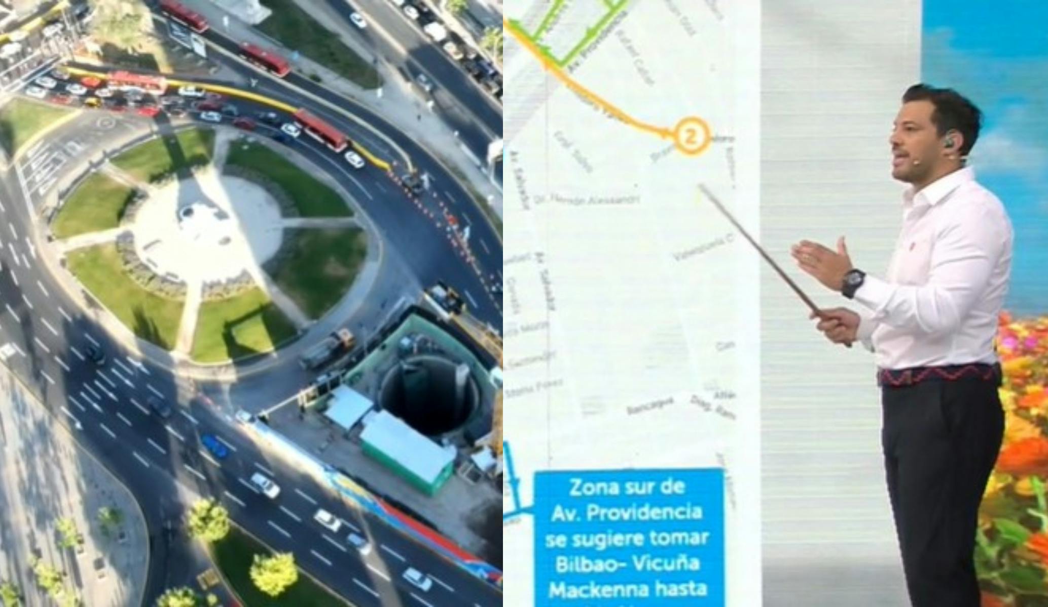 Proyecto "Nueva Alameda": Reportan desvíos y congestión vehicular en Plaza Baquedano