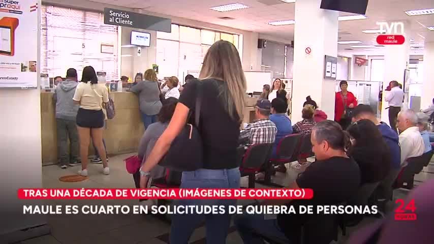 Maule es cuarto en solicitudes de quiebra de personas
