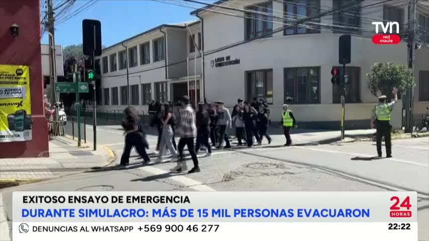 Durante simulacro: Más de 15 mil personas evacuaron