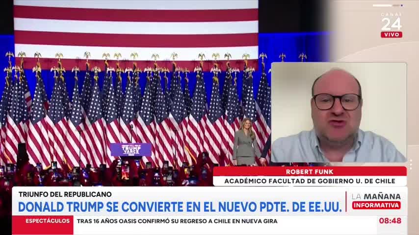 Experto analizó triunfo de Trump: “Hay un claro giro hacia la derecha en Estados Unidos”