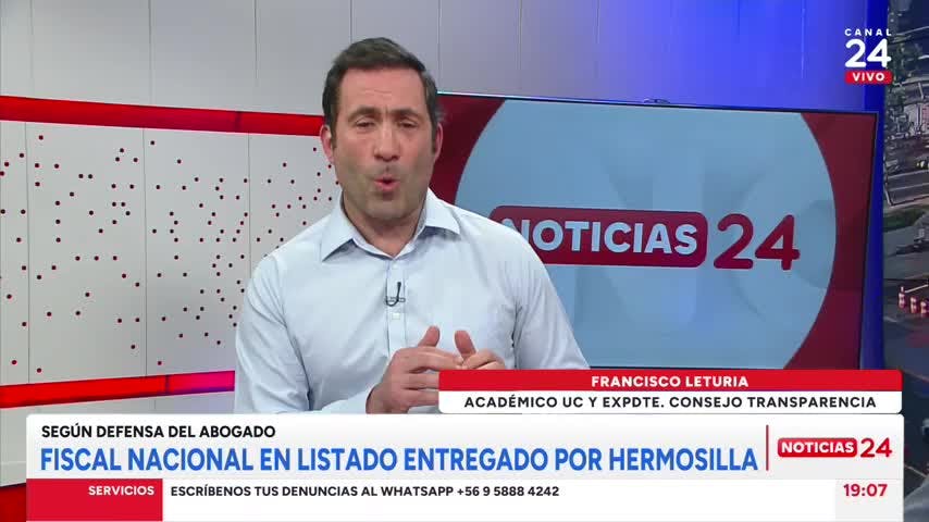 Francisco Leturia tras revelaciones del caso Hermosilla: “Si la fiscal Parra no se inhabilita alguien debiera sacarla”