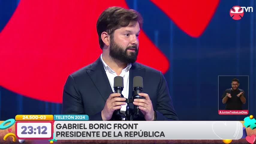 Teletón 2024: Las palabras del Presidente Gabriel Boric