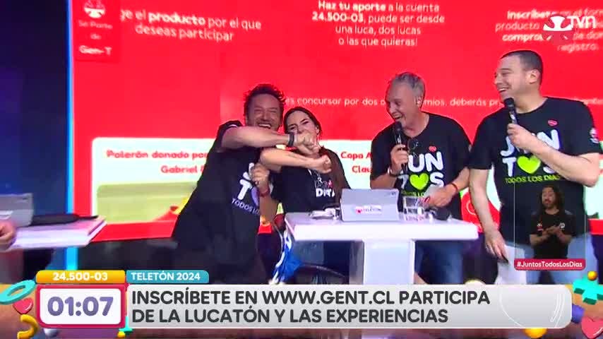 Teletón 2024: Daniel Fuenzalida y Rosario Bravo muestran su tatuaje compartido